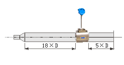 dn80渦街流量計直管段安裝要求示意圖二