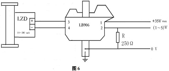 智能型金屬轉(zhuǎn)子流量計本安防爆型接線圖